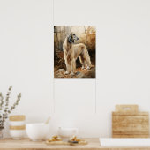 Afghan Hound Dog Art Print Poster (Keuken)