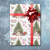 Afghan Hound Dog Holiday Tree Cadeaupapier