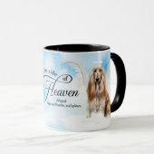 Afghan Hound Dog in Heaven Personalized Memorial Mok (Voorkant rechts)