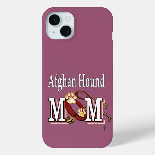 Afghan Hound Dog Mam Case-Mate iPhone Case (Achterkant)