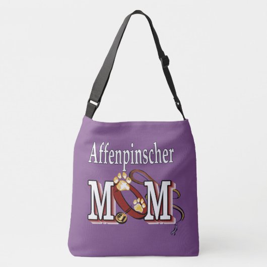 Afghan Hound Dog Mam Crossbody Tas (Achterkant)