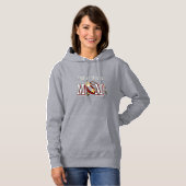 Afghan Hound Dog Mam Hoodie (Voorkant volledig)