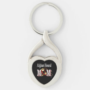 Afghan Hound Dog Mam Sleutelhanger