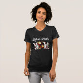 Afghan Hound Dog Mam T-shirt (Voorkant volledig)