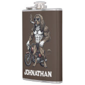 Afghan Hound Dog, muscular, tattooed, bodybuilder  Heupfles (Links)