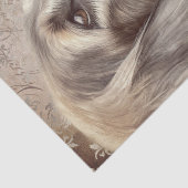 Afghan Hound Dog Tissuepapier (Detail)
