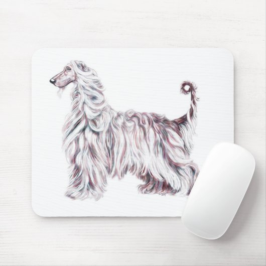 Afghan Hound Elegance Muismat (Met muis)