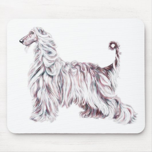 Afghan Hound Elegance Muismat (Voorkant)