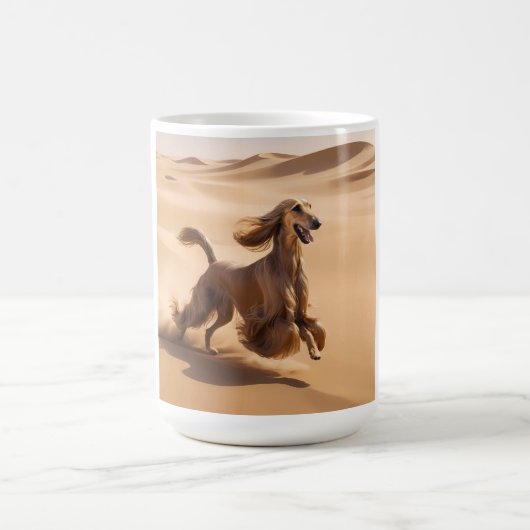 Afghan Hound Elegant Breed Coffee Mok (Center)