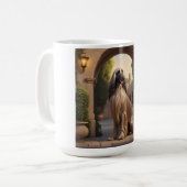 Afghan Hound Elegant Breed Coffee Mok (Voorkant links)