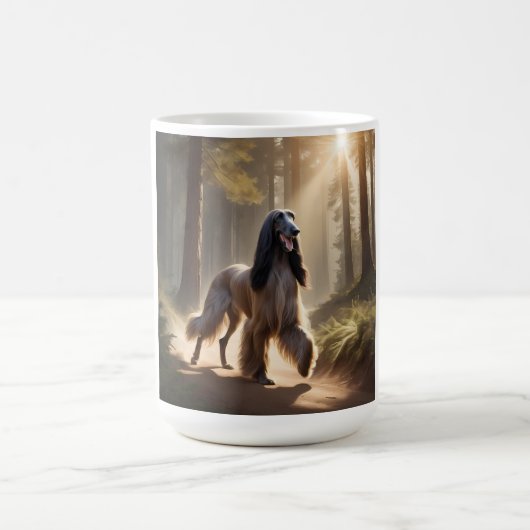 Afghan Hound Elegant Breed Coffee Mok (Center)