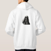 Afghan Hound Elegant Hoodie (Achterkant)
