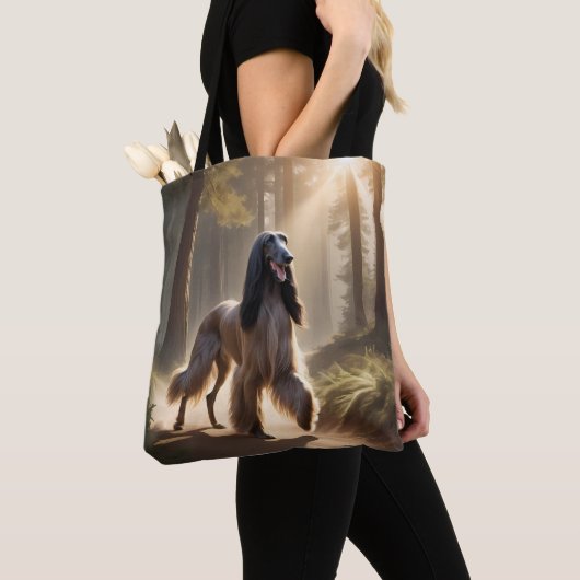 Afghan Hound Elegante Canvas tas (Dichtbij)