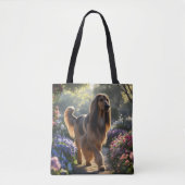 Afghan Hound Elegante Canvas tas (Voorkant)