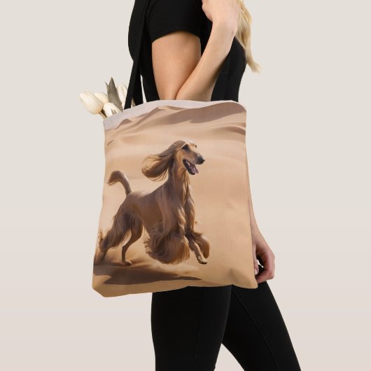 Afghan Hound Elegante Canvas tas (Dichtbij)