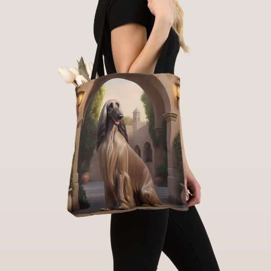 Afghan Hound Elegante Canvas tas (Dichtbij)