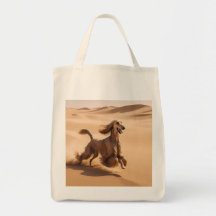 Afghan Hound Elegante Kruidenier Canvas tas