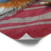 Afghan Hound Fireplace with Christmas Lights Poster (Hoek)