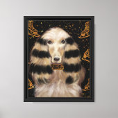 AFGHAN HOUND GOUD CANVAS AFDRUK (Voorkant)