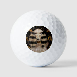 AFGHAN HOUND GOUD  GOLFBALLEN