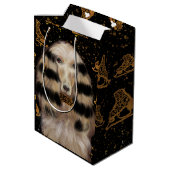 AFGHAN HOUND GOUD  MEDIUM CADEAUZAKJE (Achterkant Gekanteld)