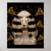 AFGHAN HOUND GOUD  POSTER (Voorkant)