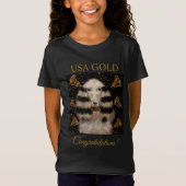 AFGHAN HOUND GOUD  T-SHIRT (Voorkant)