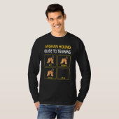 Afghan Hound Guide To Training Dog Obedieningsce T-shirt (Voorkant volledig)