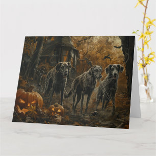Afghan Hound Halloween Nacht Doggy Delight Kaart