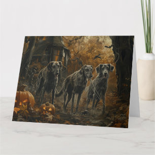 Afghan Hound Halloween Nacht Doggy Delight Kaart