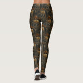 Afghan Hound Halloween Nacht Doggy Delight Leggings (Achterkant)