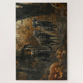 Afghan Hound Halloween Nacht Doggy Delight Legpuzzel (Verticaal)