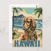 Afghan Hound Hawaii vakantie reizen Briefkaart (Voorkant / Achterkant)