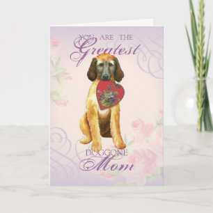 Afghan Hound Heart Grandma Kaart