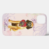 Afghan Hound Heart Mam Case-Mate iPhone Case (Achterkant (horizontaal))