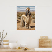 Afghan Hound - Hond Art Print (Keuken)