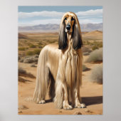 Afghan Hound - Hond Art Print (Voorkant)