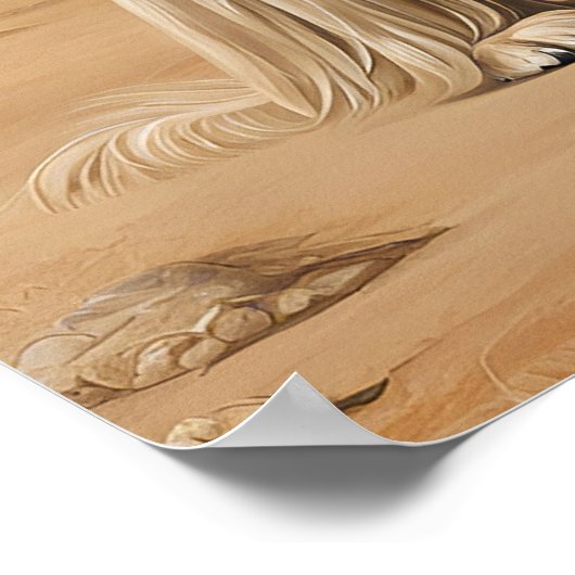 Afghan Hound - Hond Art Print (Hoek)