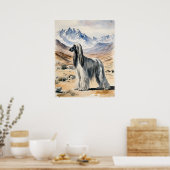 Afghan Hound - Hond Art Print (Keuken)