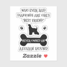 Afghan Hound Hond Beste Vriend Vinyl