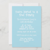 Afghan Hound Hond Silhouet Zwembad Pawty Blauw PPY Kaart (Achterkant)