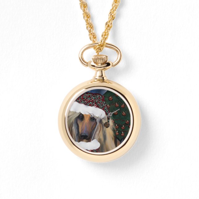 AFGHAN HOUND HORLOGE (Voorkant)