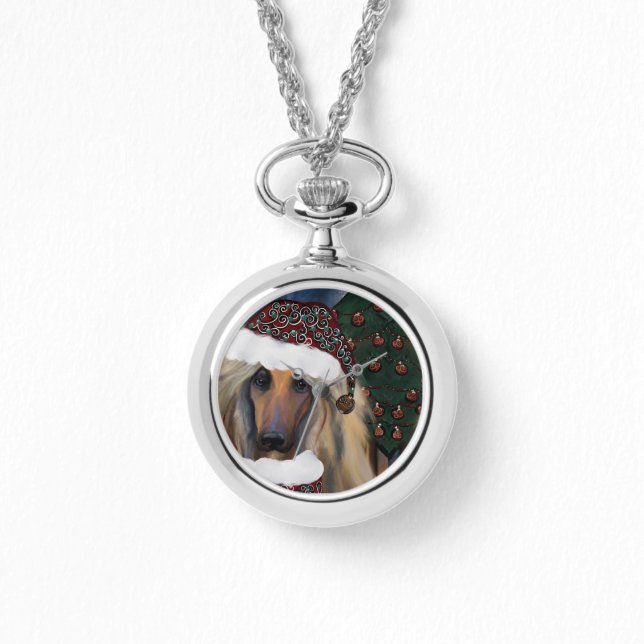 AFGHAN HOUND HORLOGE (Voorkant)