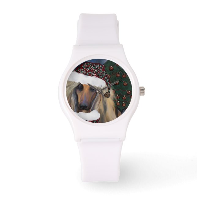 AFGHAN HOUND HORLOGE (Voorkant)