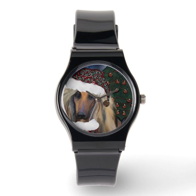 AFGHAN HOUND HORLOGE (Voorkant)
