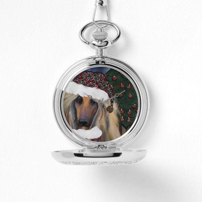 AFGHAN HOUND HORLOGE (Voorkant)