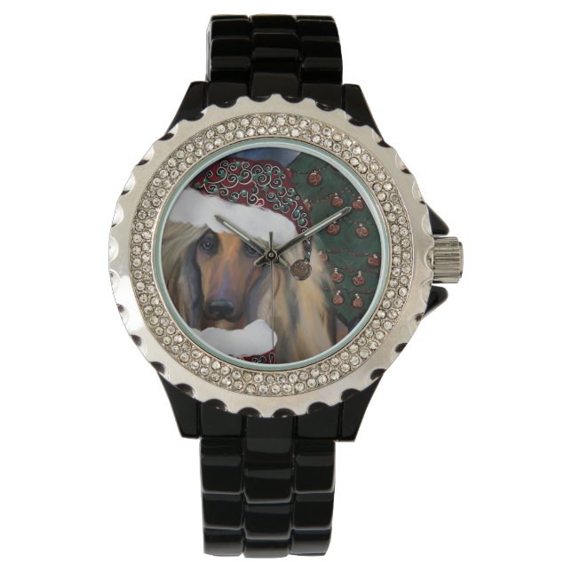 AFGHAN HOUND HORLOGE (Voorkant)