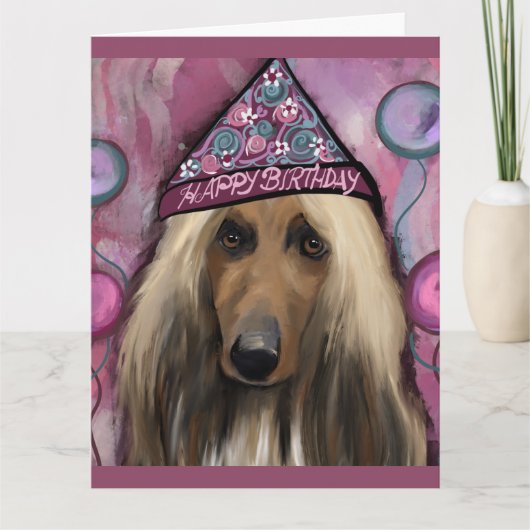 Afghan Hound           Kaart (Voorkant)