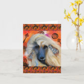 Afghan Hound     Kaart (Gele Bloem)