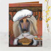 AFGHAN HOUND KAART (Gele Bloem)